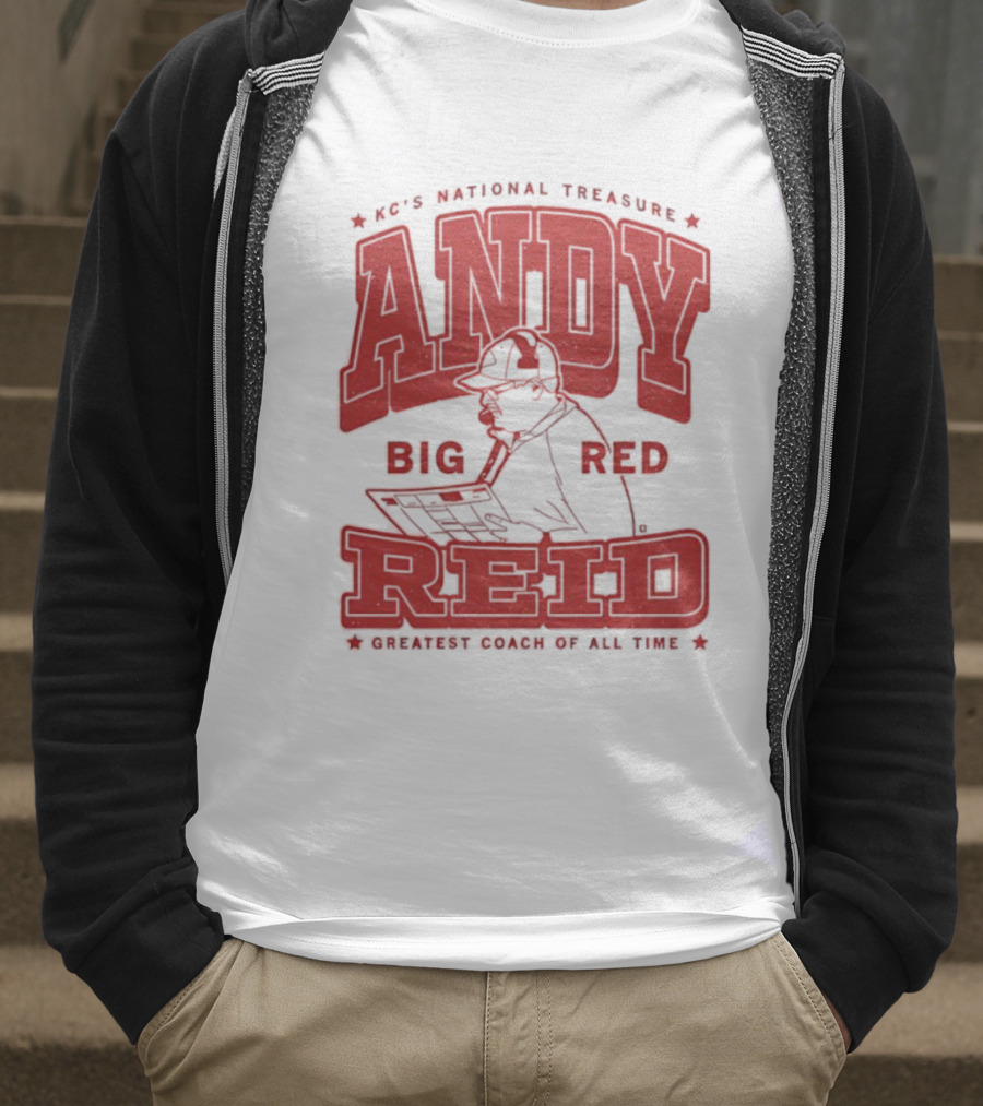 KC's National Treasure Andy Big Red Reid Greatest Coach Of All Time T-Shirt
