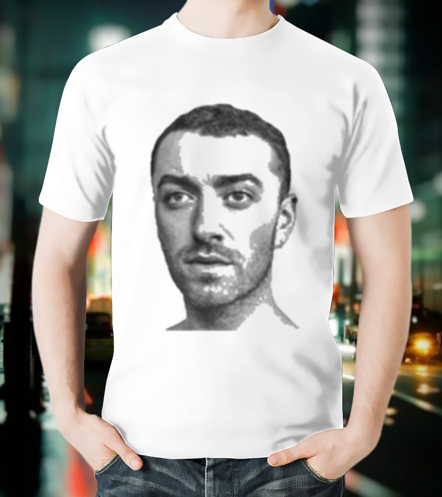 Sam Smith The Thrill Of It All Monochrome Portrait T-Shirt