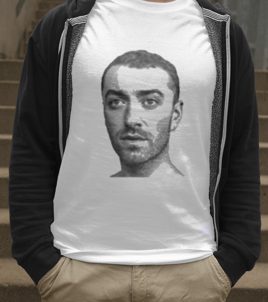 Sam Smith The Thrill Of It All Monochrome Portrait T-Shirt