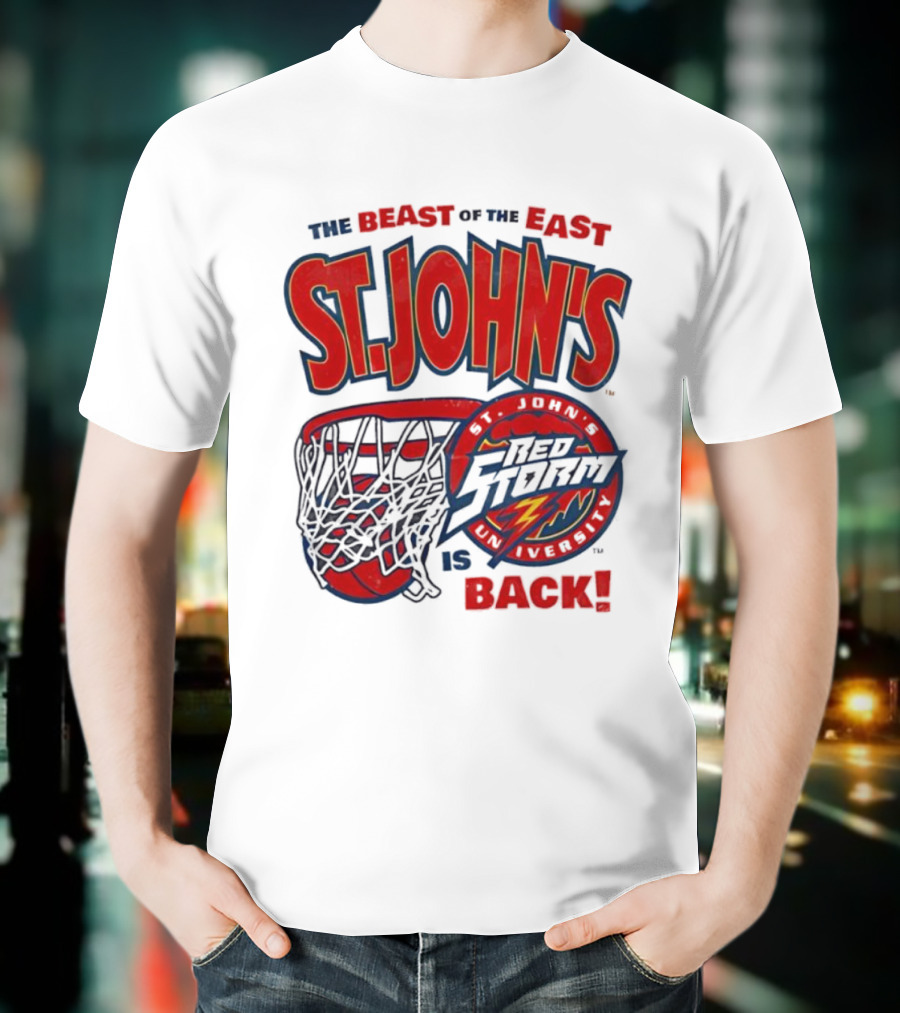 St. John's Red Storm The Beast Of The East Is Back T-Shirt