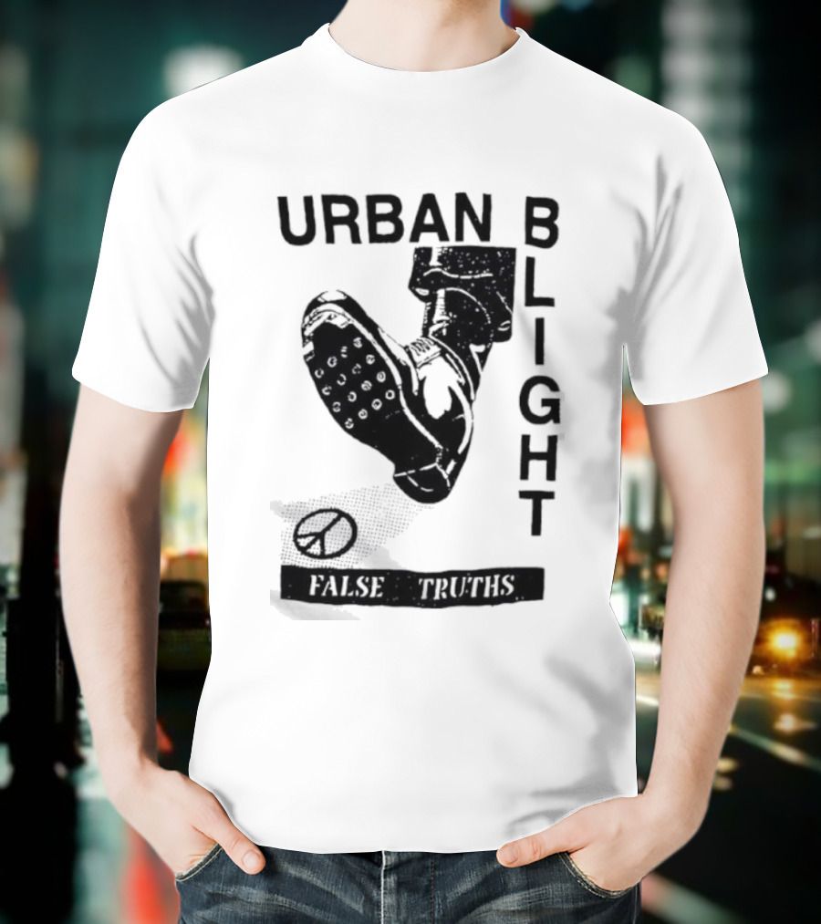 Urban Blight Boot False Truths Stars Sneaker Kick T-Shirt