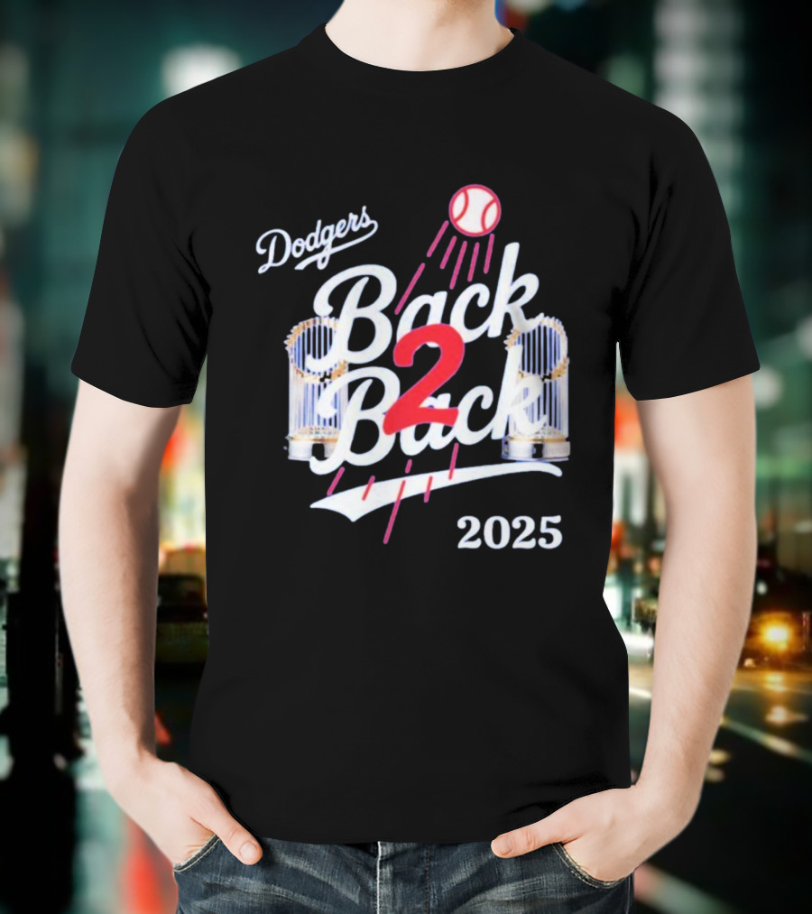 Dodgers Back 2 Back 2025 World Series Championship MLB T-Shirt