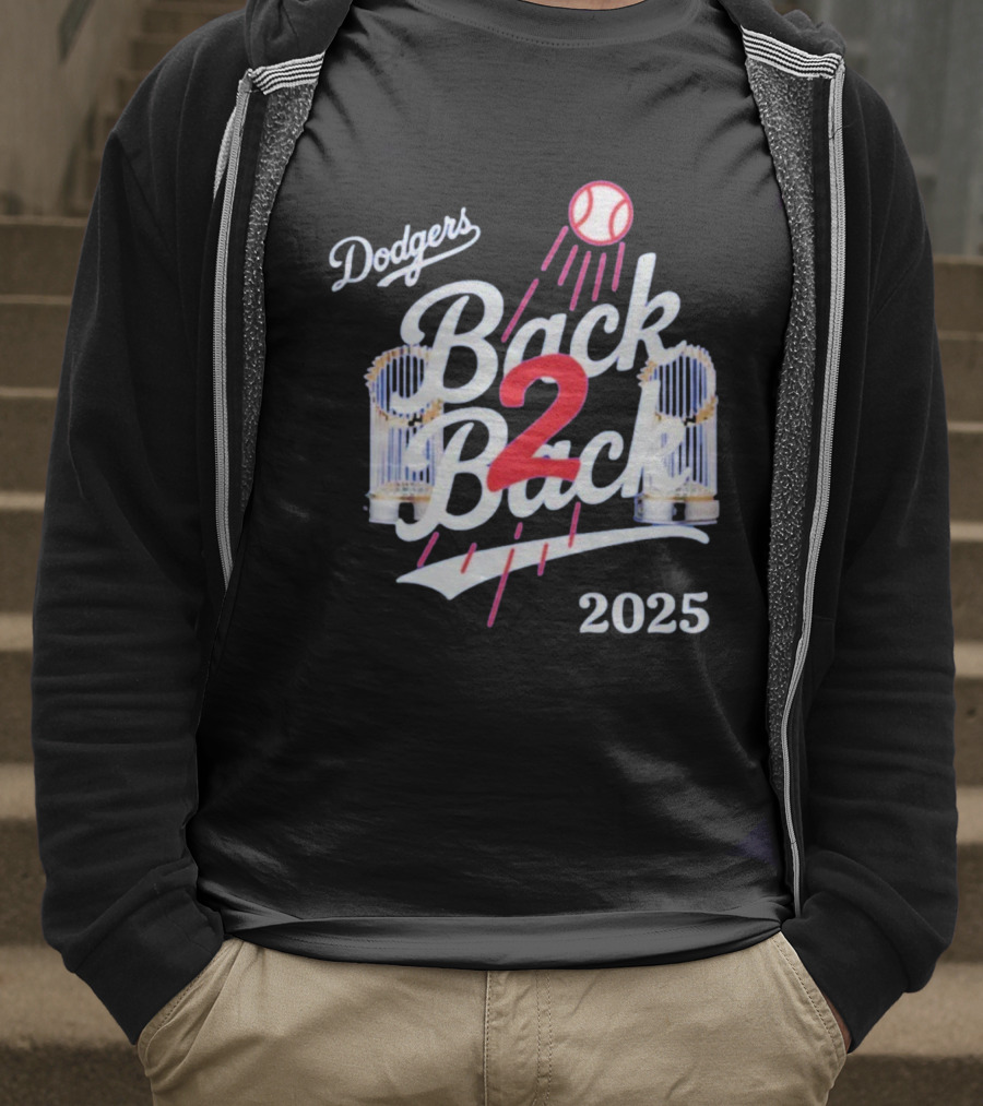 Dodgers Back 2 Back 2025 World Series Championship MLB T-Shirt