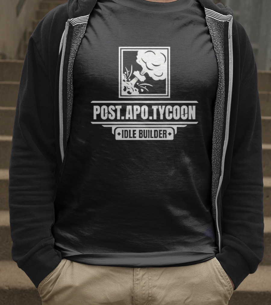Post Apo Tycoon Idle Builder Gaming Vintage Retro Style T-Shirt