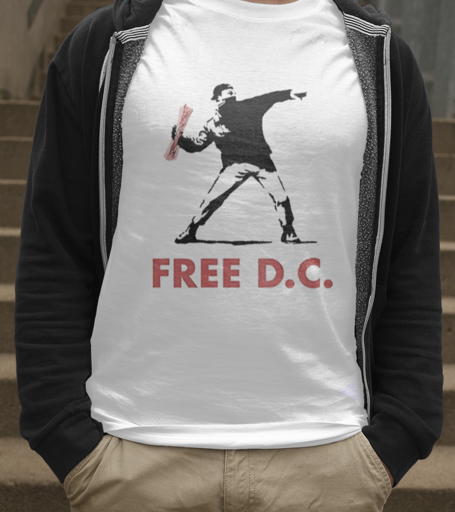 2025 Free D.C. Sandwich Guy Iconic Street Art Style T-Shirt