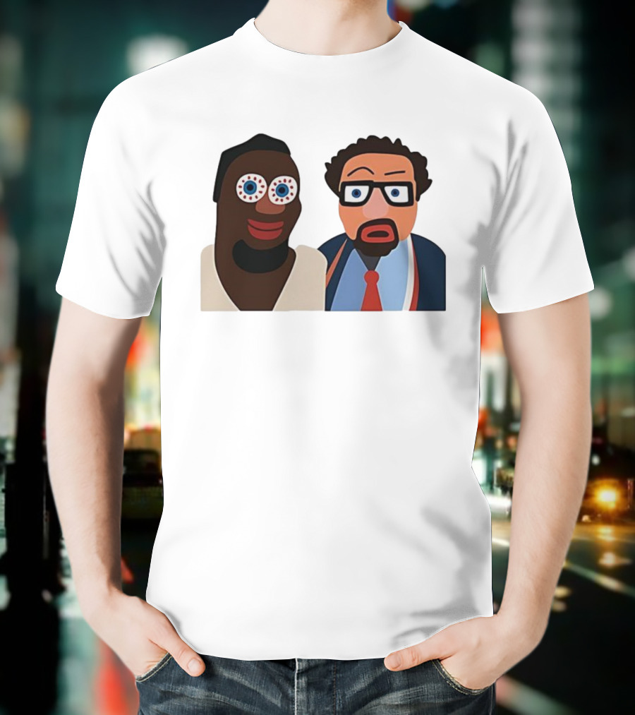 Boston Celtics Jaycee Funny Cartoon Duo Art Style T-Shirt