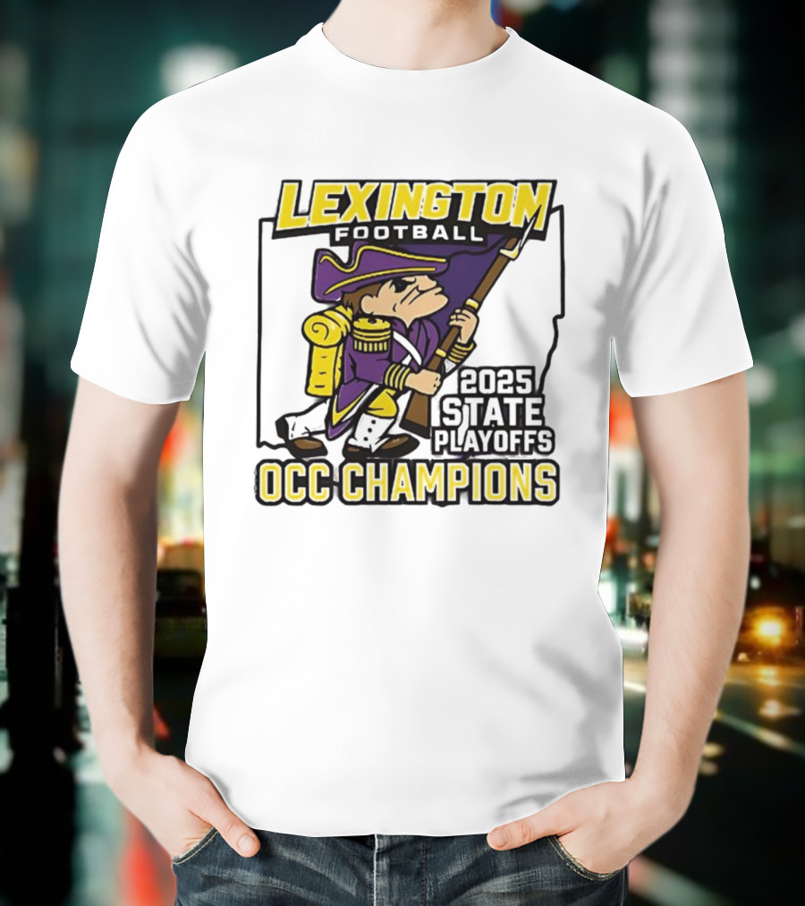 Lexington Football 2025 State Playoffs OCC Champions T-Shirt