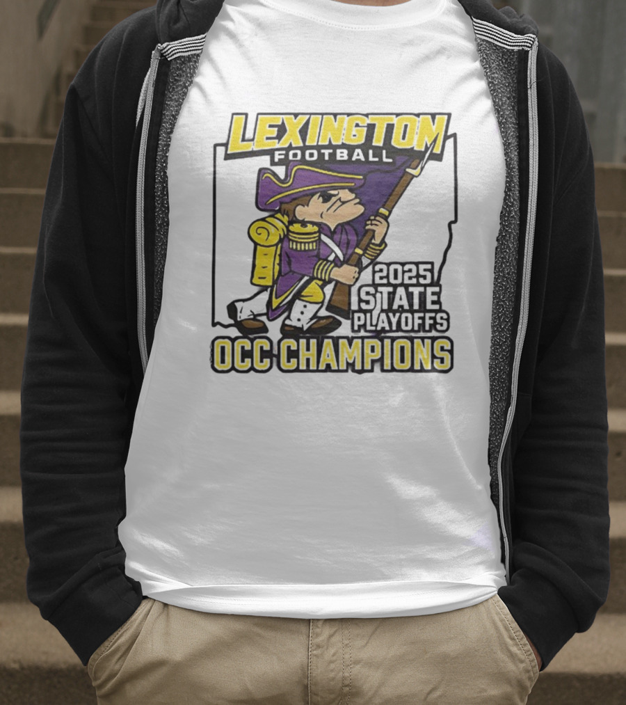 Lexington Football 2025 State Playoffs OCC Champions T-Shirt