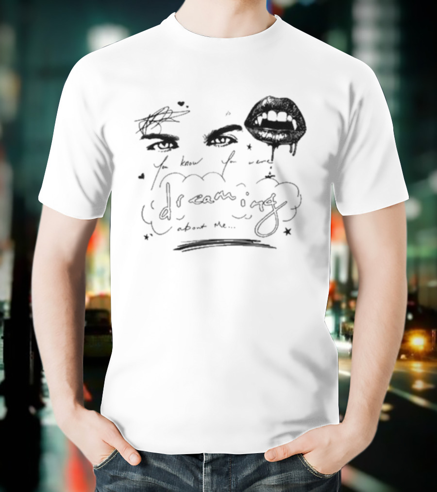 Ian Somerhalder Dreaming Romantic Eyes And Lips T-Shirt
