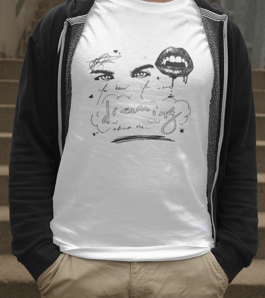 Ian Somerhalder Dreaming Romantic Eyes And Lips T-Shirt