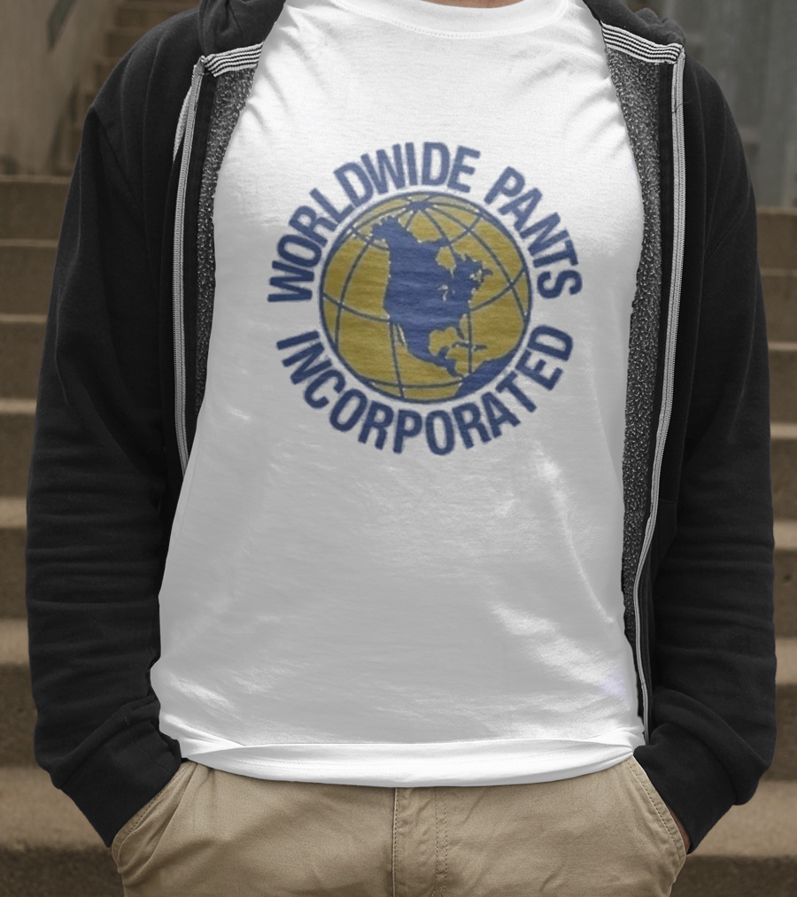 Worldwide Pants Incorporated Globe North America Map T-Shirt