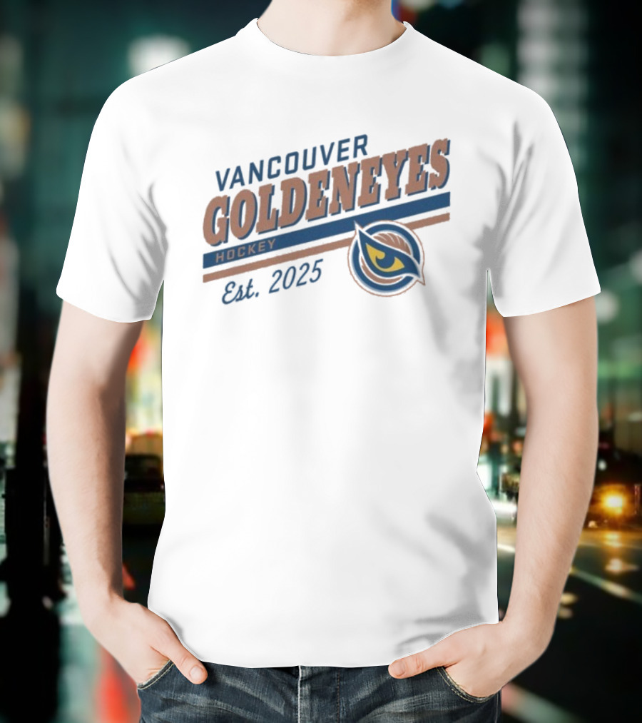 Vancouver Goldeneyes Hockey Est 2025 PWHL Sportiqe T-Shirt