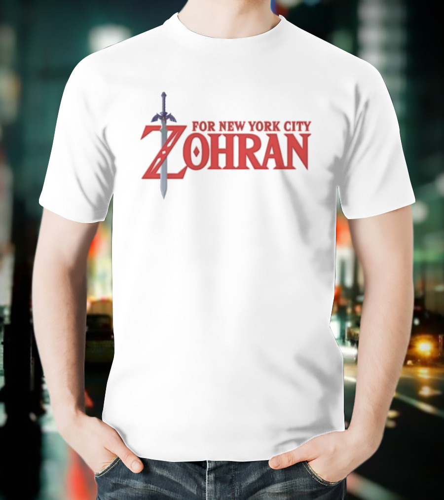 Zohran Mamdani For New York City Mayor Sword Legend T-Shirt
