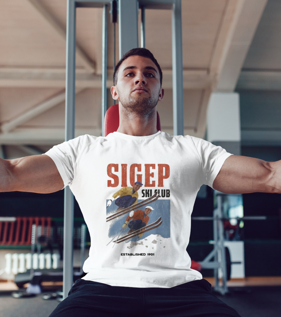 SIGEP Ski Club Est 1901 Sigma Phi Epsilon Retro Style T-Shirt