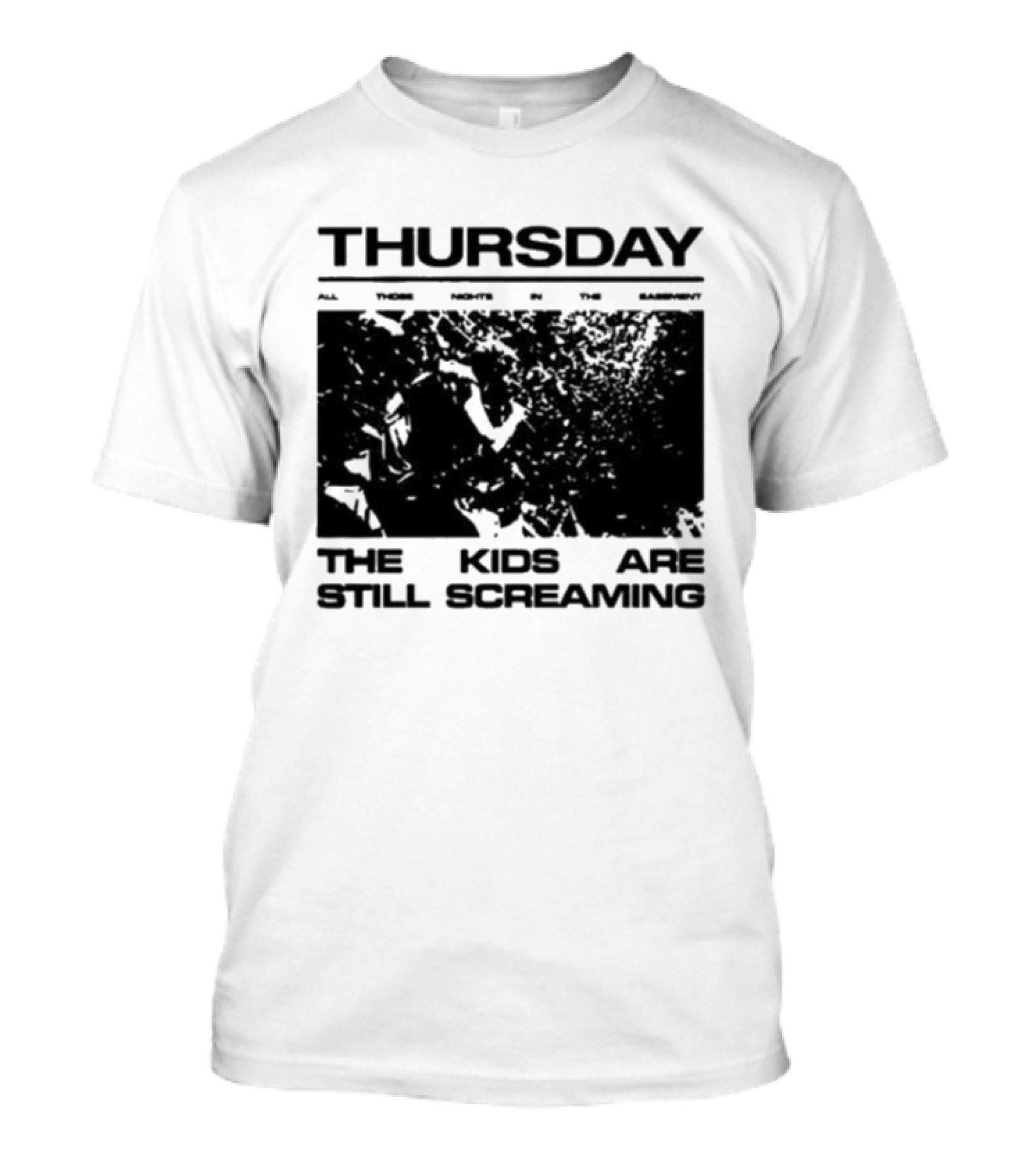 Thursday The Kids Are Still Screaming Grunge Style Vintage Comic Face T-Shirt