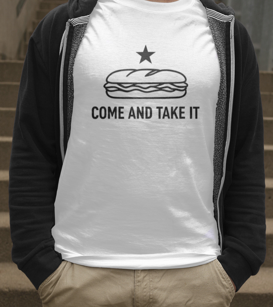 Sandwich Guy Prevent Fascism Come And Take It Star T-Shirt