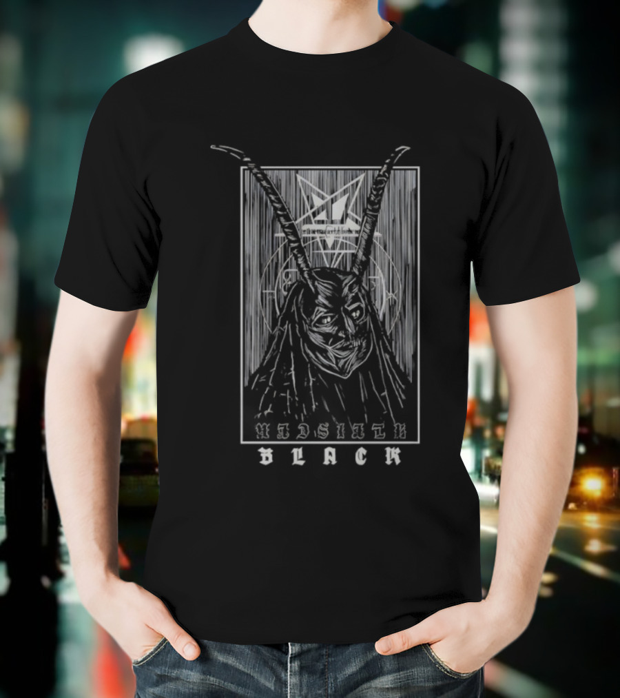 Aleister Black Mask WWE WrestleMania 41 Antler Hooded Cloaked Figure T-Shirt