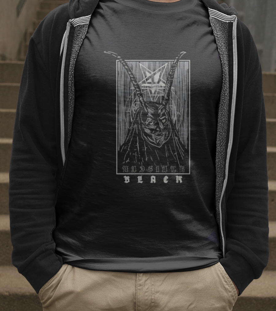 Aleister Black Mask WWE WrestleMania 41 Antler Hooded Cloaked Figure T-Shirt