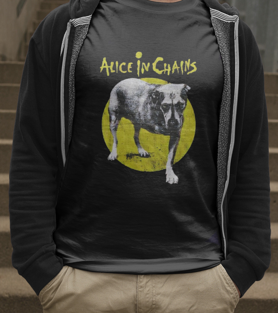 Alice In Chains Three-Legged Dog Iconic Band Logo T-Shirt