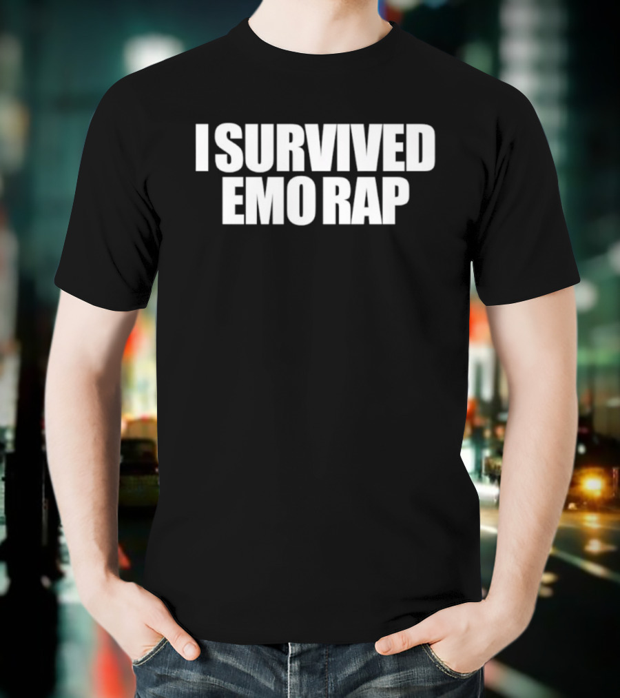 I Survived Emo Rap Nostalgia Trend Vintage Aesthetic Music Statement T-Shirt