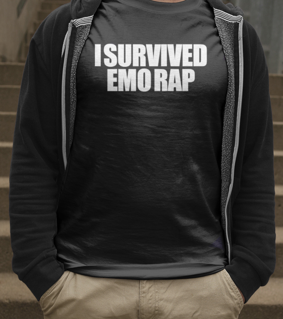I Survived Emo Rap Nostalgia Trend Vintage Aesthetic Music Statement T-Shirt