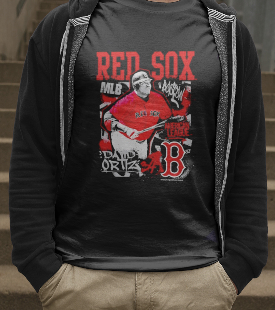 David Ortiz MLB Red Sox Cooperstown Star Moment Boston B T-Shirt