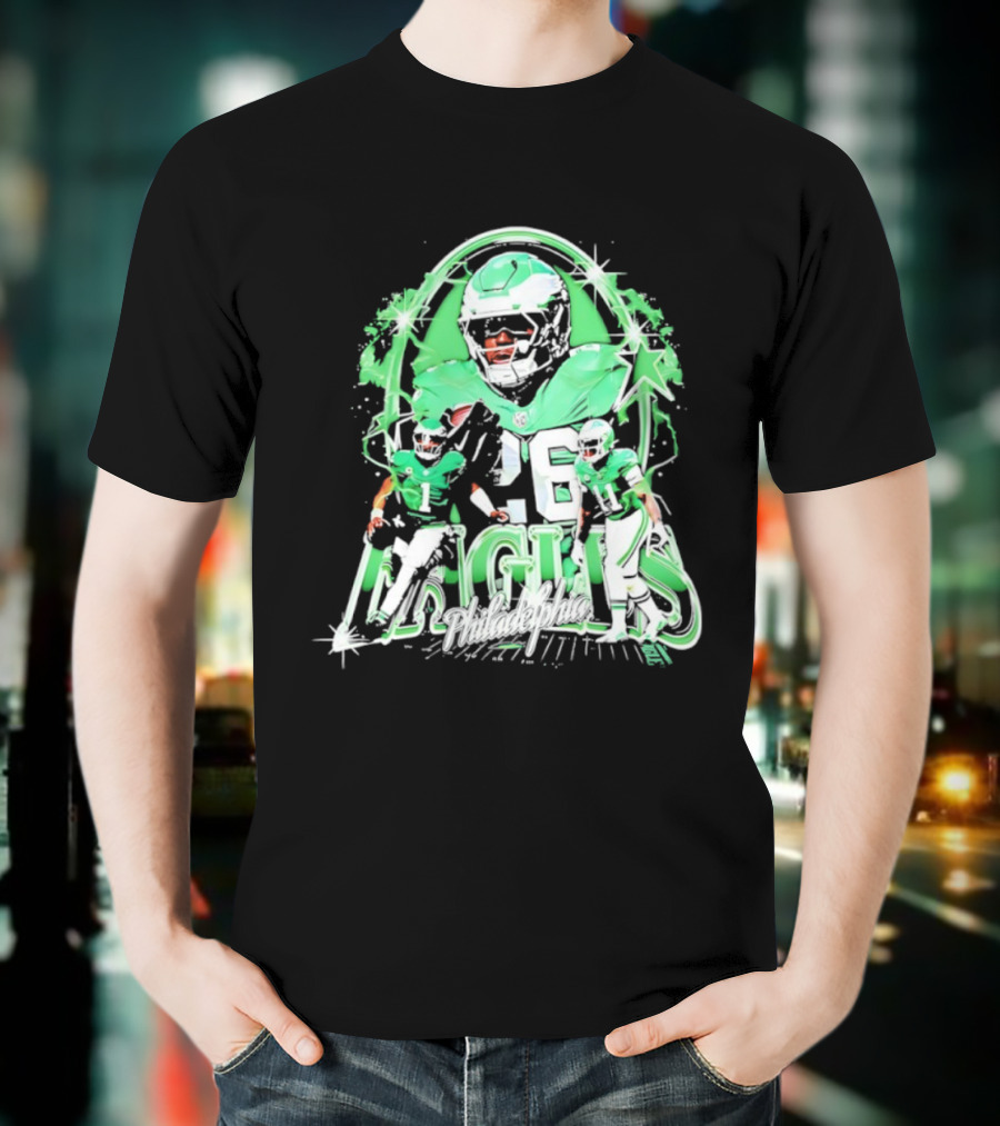 Philadelphia Eagles Jalen Hurts Charles Barkley AJ Brown Trio T-Shirt