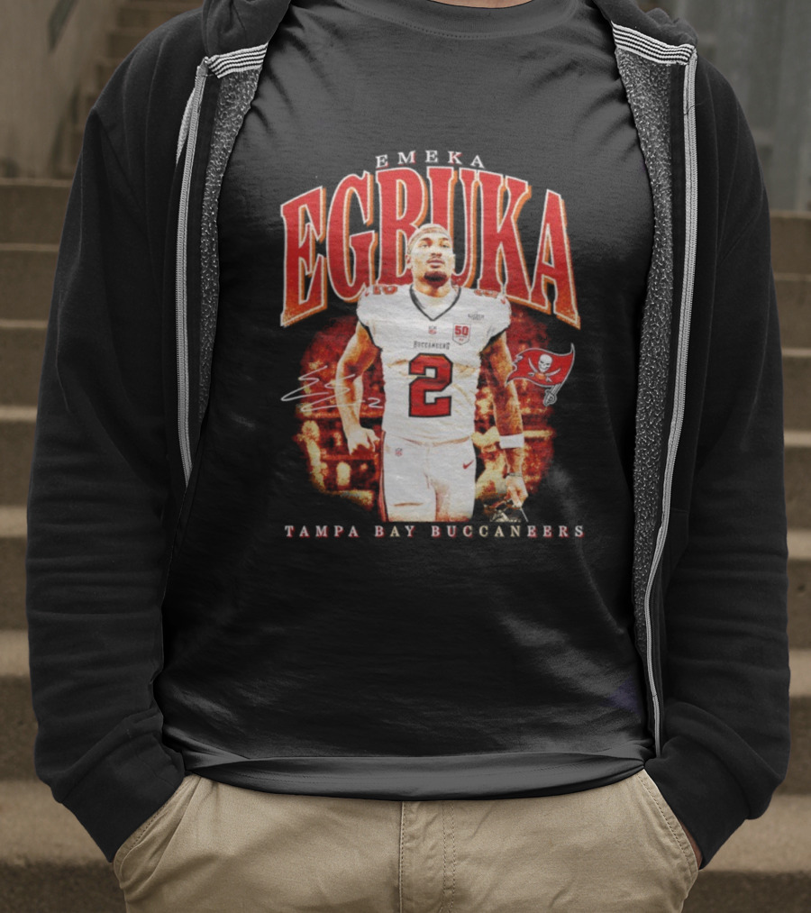 Emeka Egbuka Tampa Bay Buccaneers Egbuka 2 Football Player T-Shirt