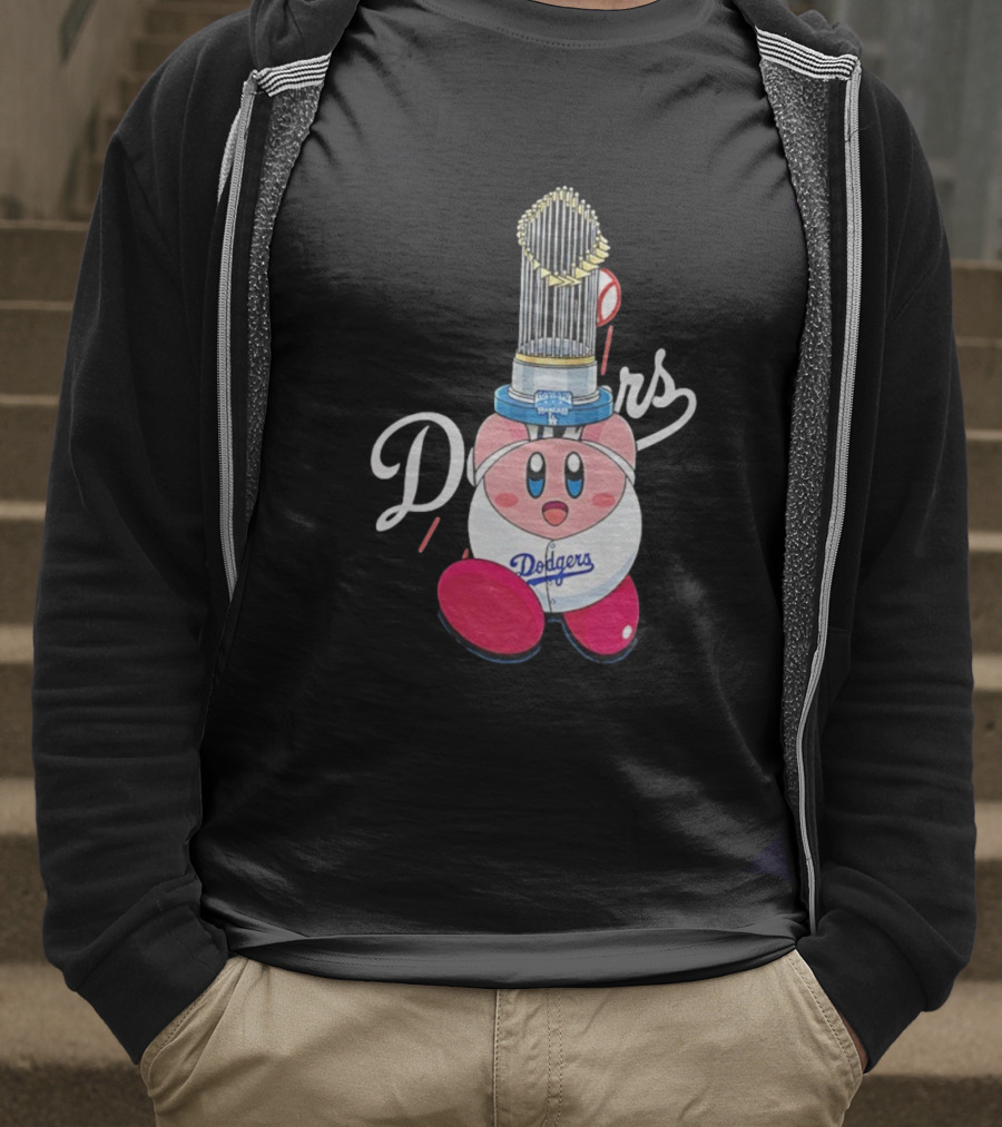 Kirby Dodgers Trophy World Series Champions MLB 2025 T-Shirt