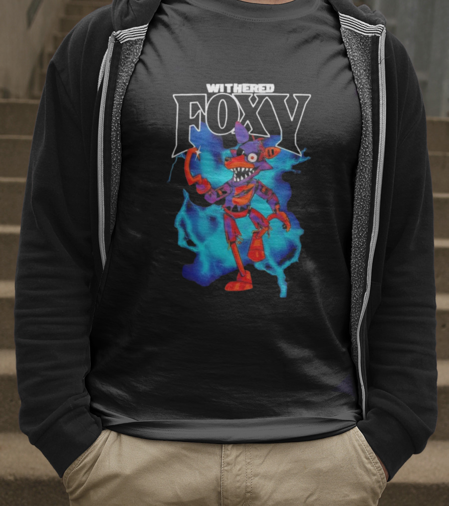 Withered Foxy Five Nights At Freddy’s Colorful Character Artwork T-Shirt