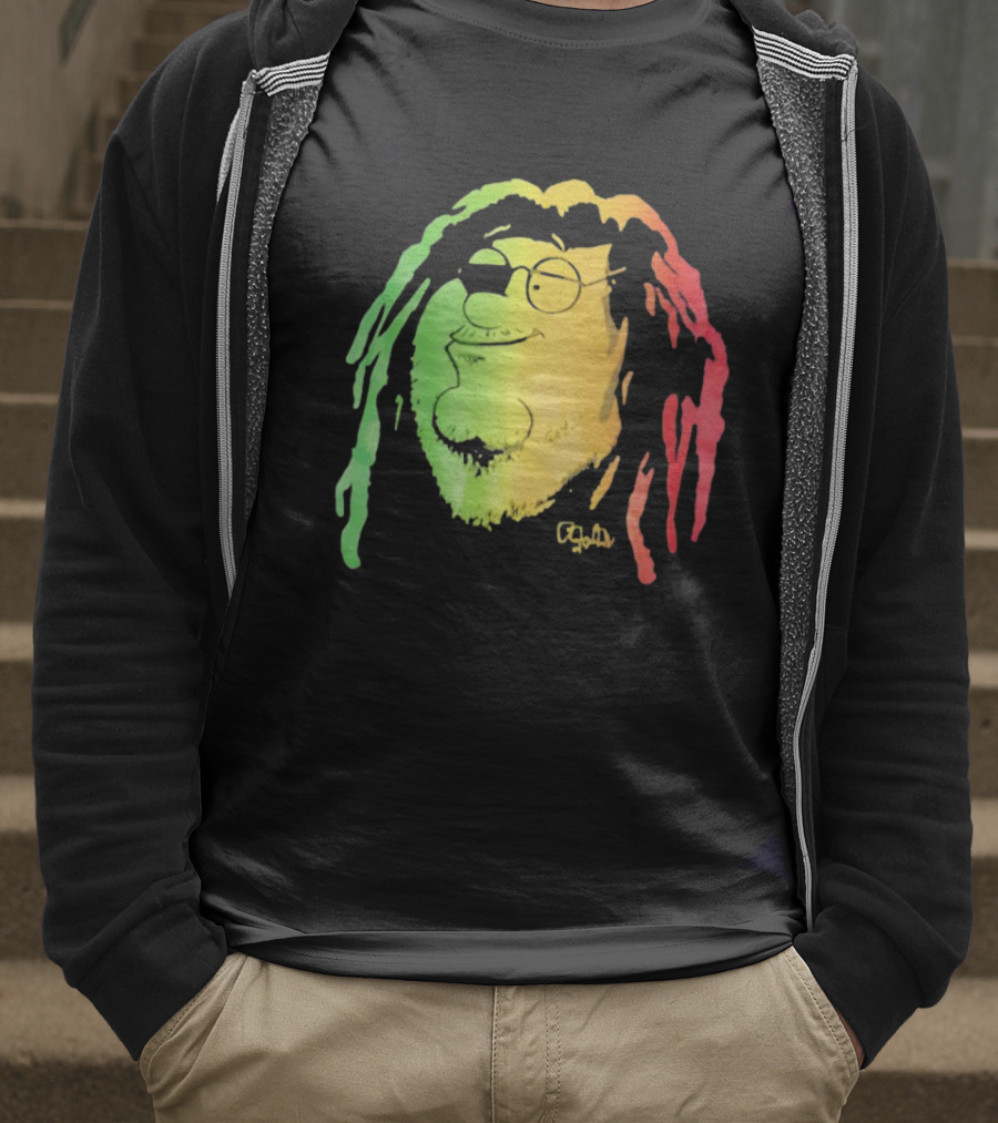 Family Guy Peter Griffin Rasta Colors Bob Marley Style T-Shirt