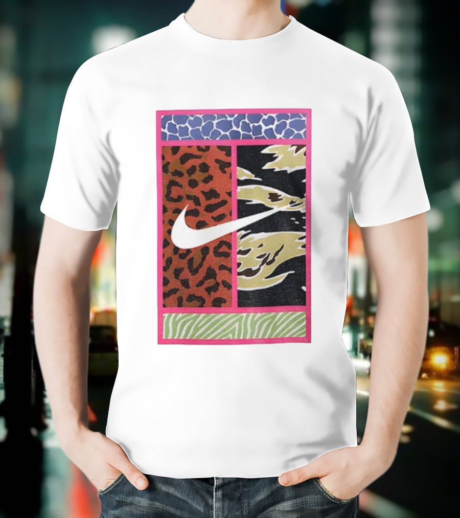Carlos Alcaraz Nike Dri-FIT Court Swoosh Animal Print 갱스터 T-Shirt
