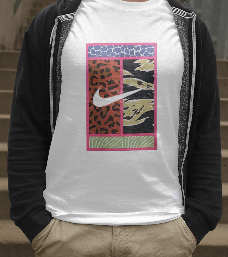 Carlos Alcaraz Nike Dri-FIT Court Swoosh Animal Print 갱스터 T-Shirt