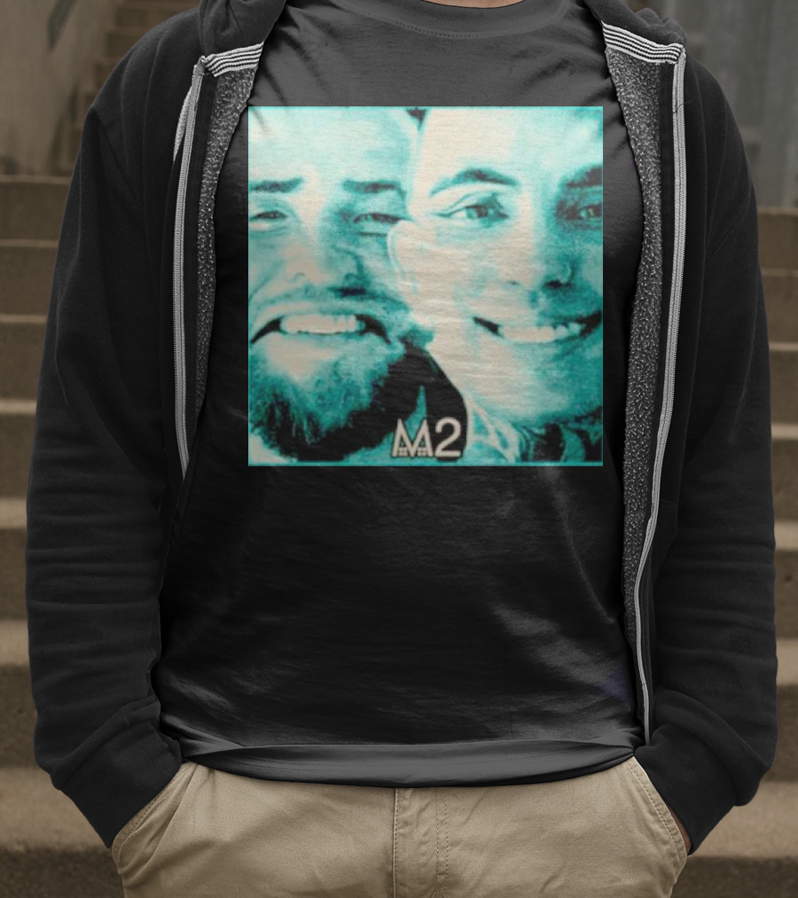 Mansionz M2 Album Cover Image With Smiling Duo T-Shirt