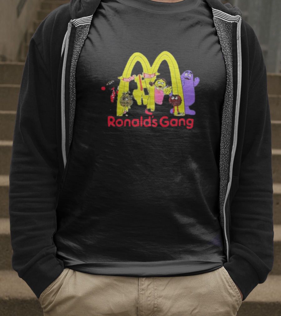 Ronald's Gang Mc Characters Under Golden Arches T-Shirt