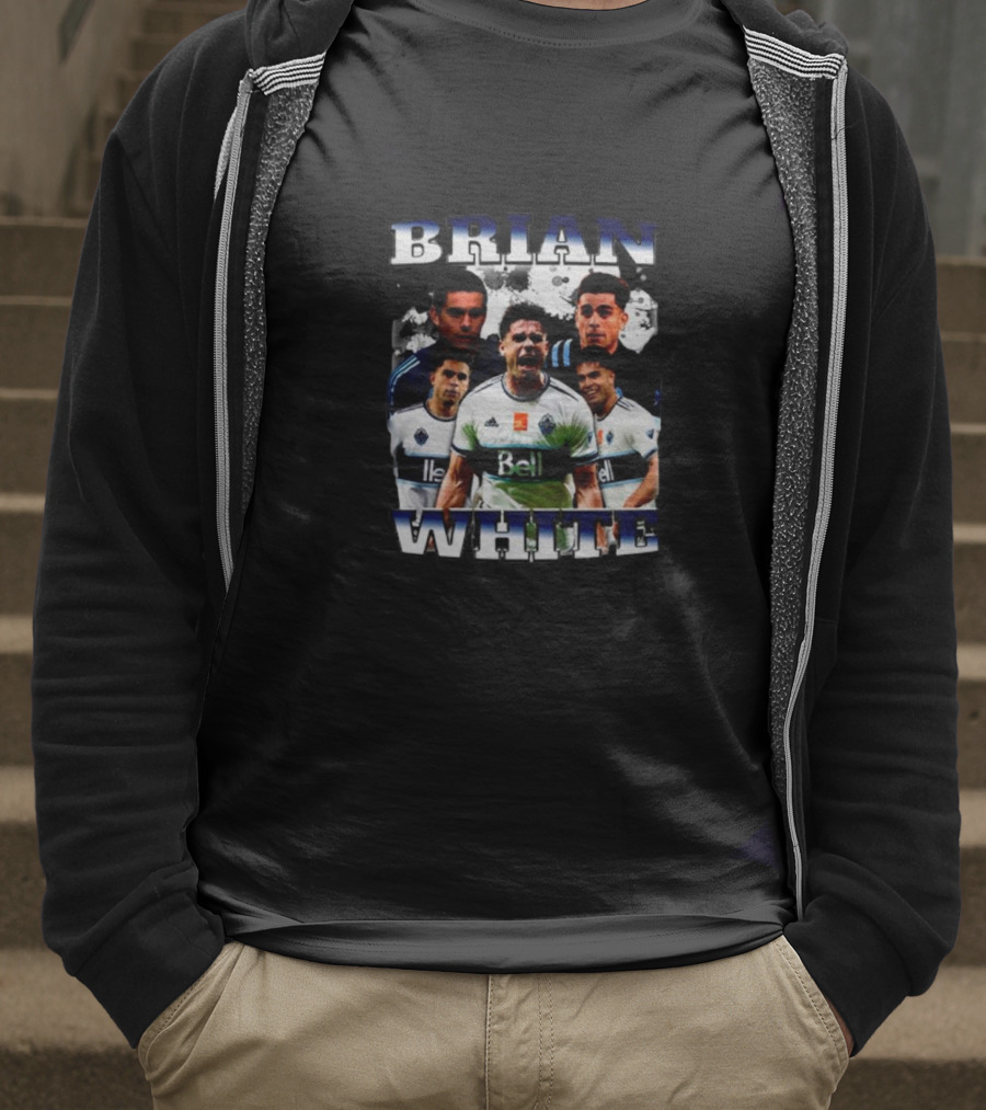 Brian White Bell Jersey Sports Collage T-Shirt
