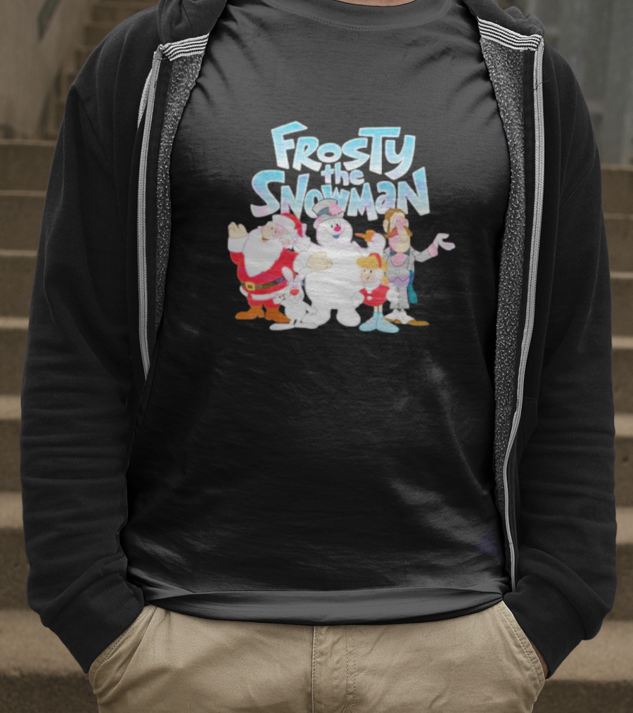 Frosty The Snowman Santa Bunny Friends T-Shirt