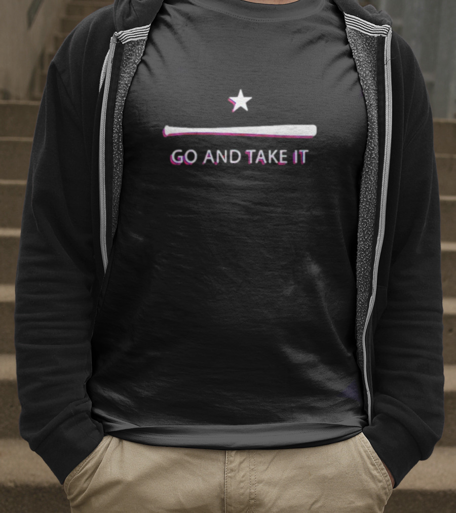 Go And Take It Texas Rangers Baseball Bat Star T-Shirt