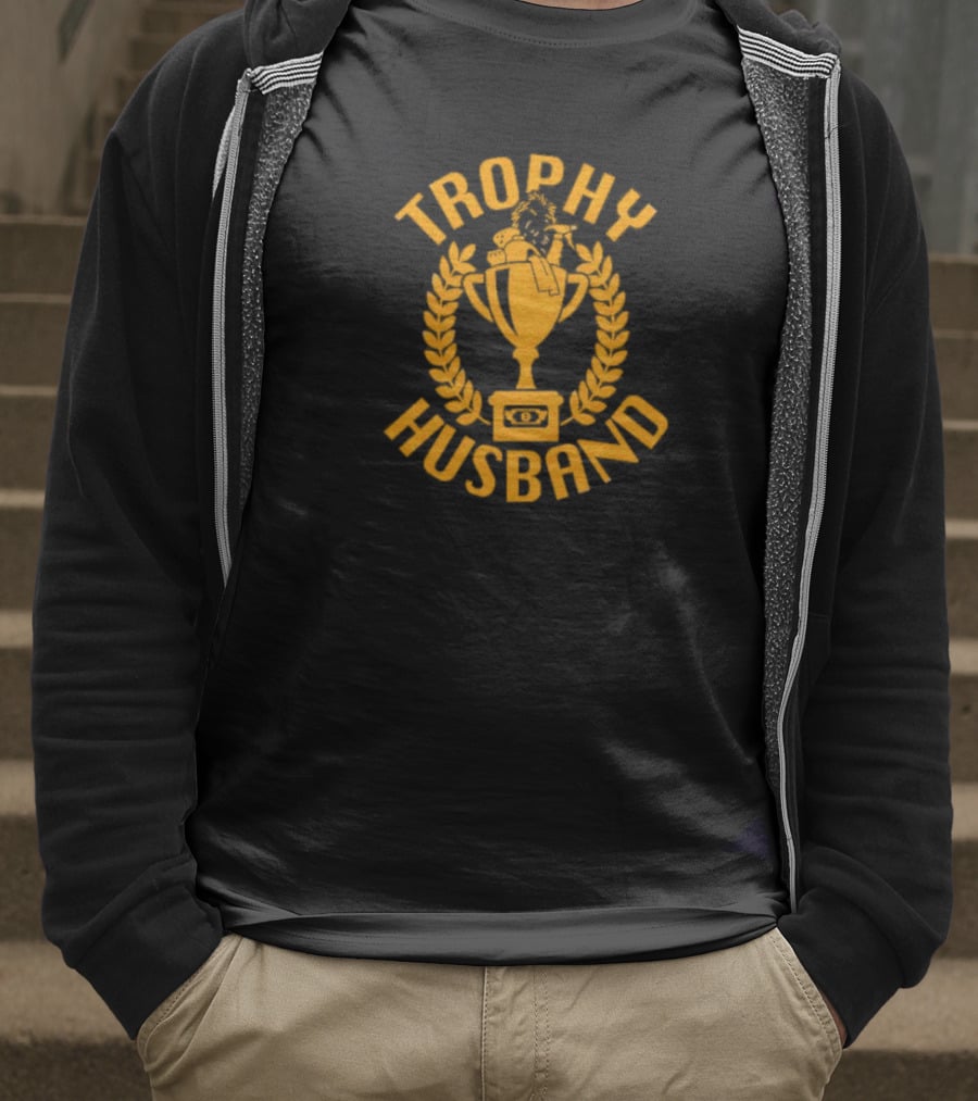Trophy Husband Golden Cup Laurel T-Shirt
