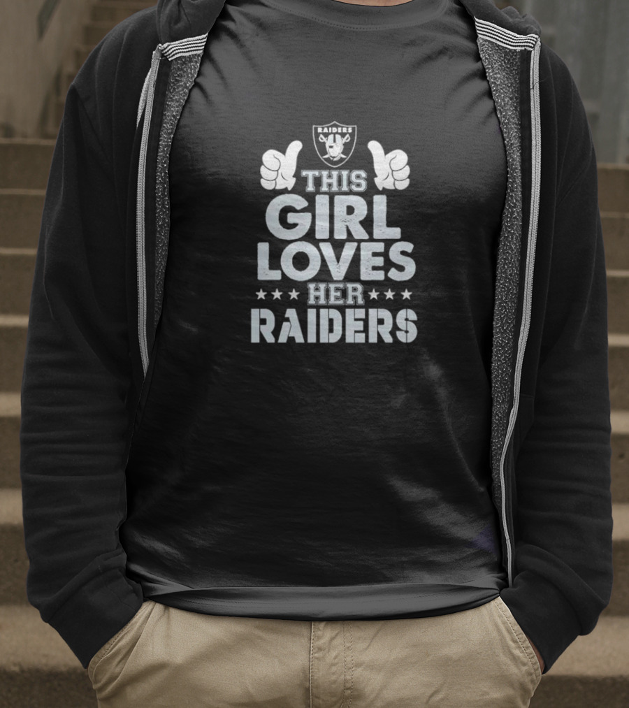 This Girl Loves Her Las Vegas Raiders Raiders T-Shirt