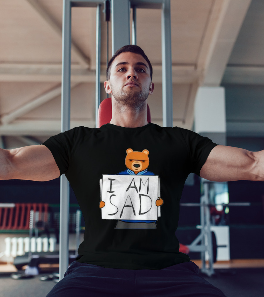 I Am Sad Bear Sign T-Shirt