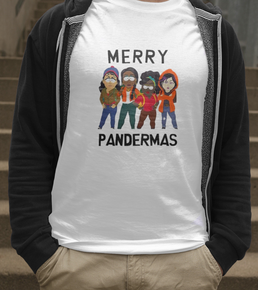 Merry Pandermas South Park Parody Characters Holiday T-Shirt