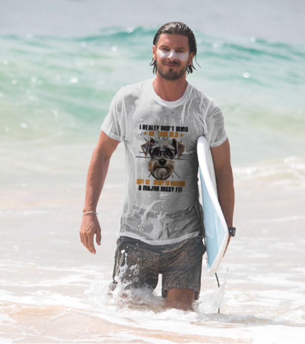 I Really Don’t Mind Getting Old But My Body Is Having A Major Hissy Fit Dog With Glasses T-Shirt