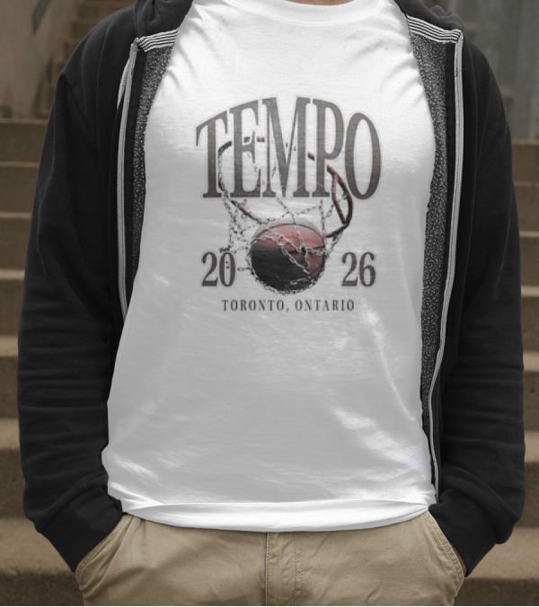 Toronto Tempo Basketball 2026 Toronto Ontario Tempo Basketball Hoop T-Shirt