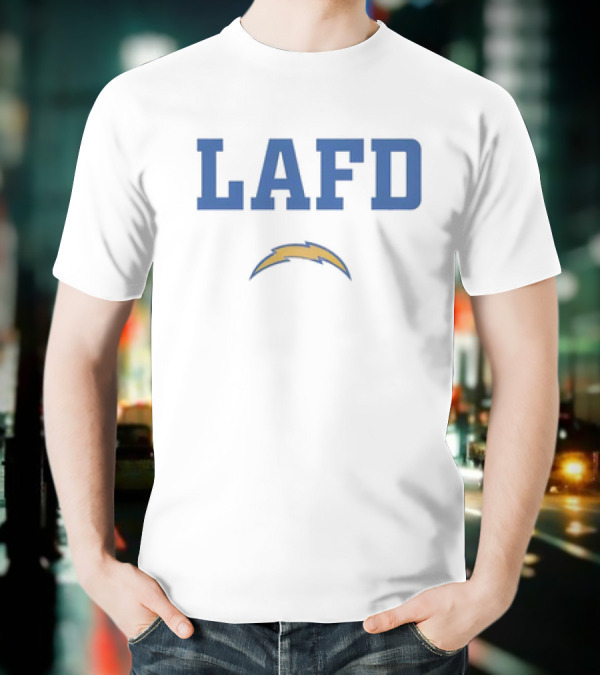 LAFD Los Angeles Chargers Bolt T-Shirt