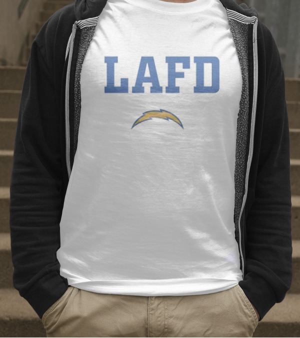 LAFD Los Angeles Chargers Bolt T-Shirt