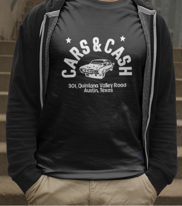 Cars And Cash 301 Quintana Valley Road Austin Texas Classic Car T-Shirt