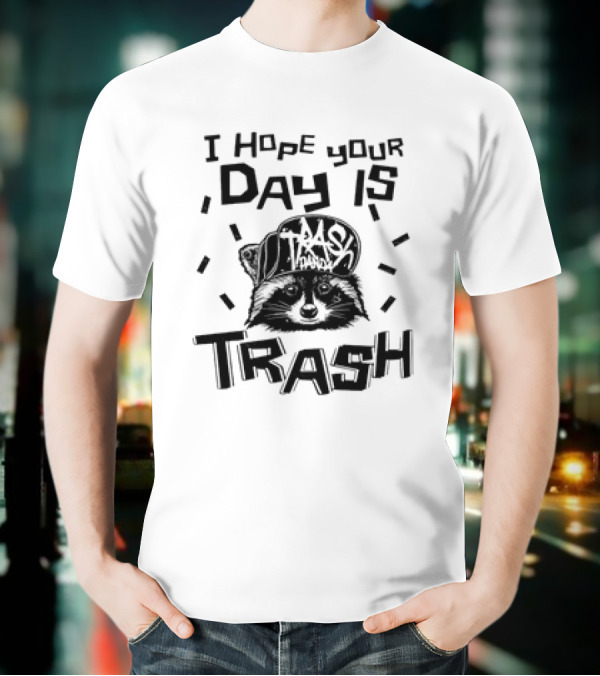 Raccoon I Hope Your Day Is Trash Trash Panda T-Shirt