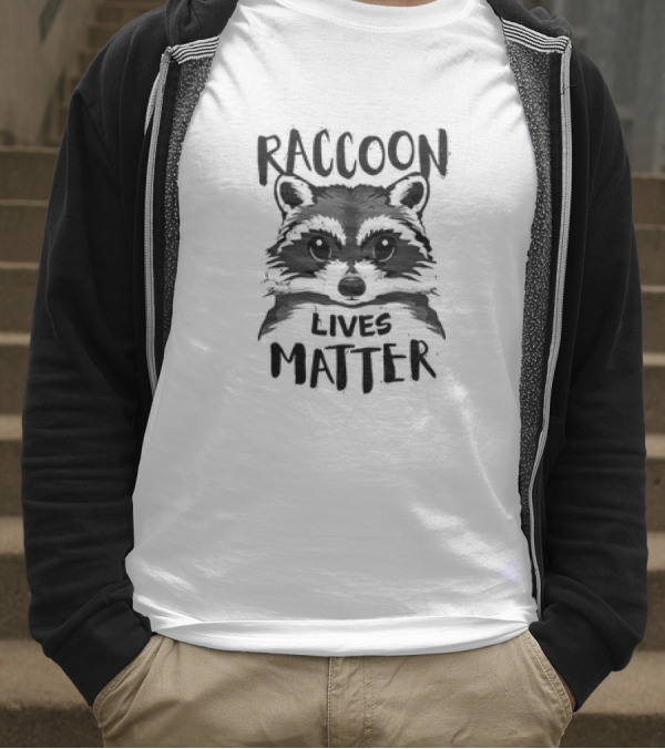 Raccoon Lives Matter Raccoon Face T-Shirt