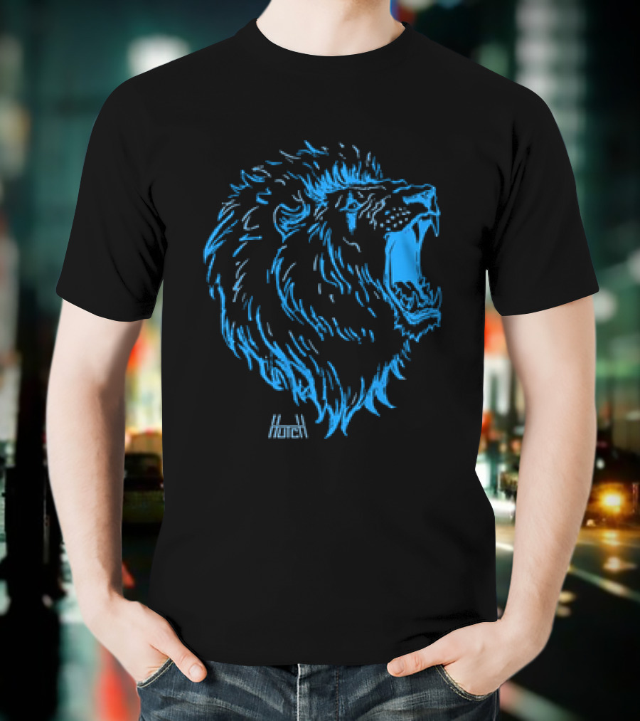 Hutch Premium Gritty Roaring Lion T-Shirt